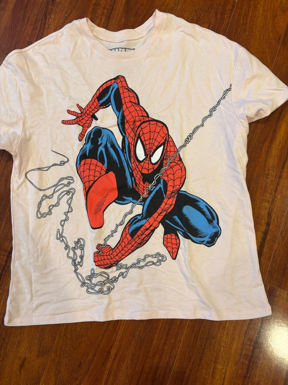 Marvel Spider-Man Graphic Pajama Top — Red & Blue on White